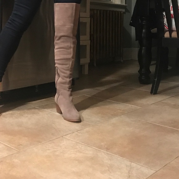 NIB over the knee gray suede boots - Picture 8 of 8